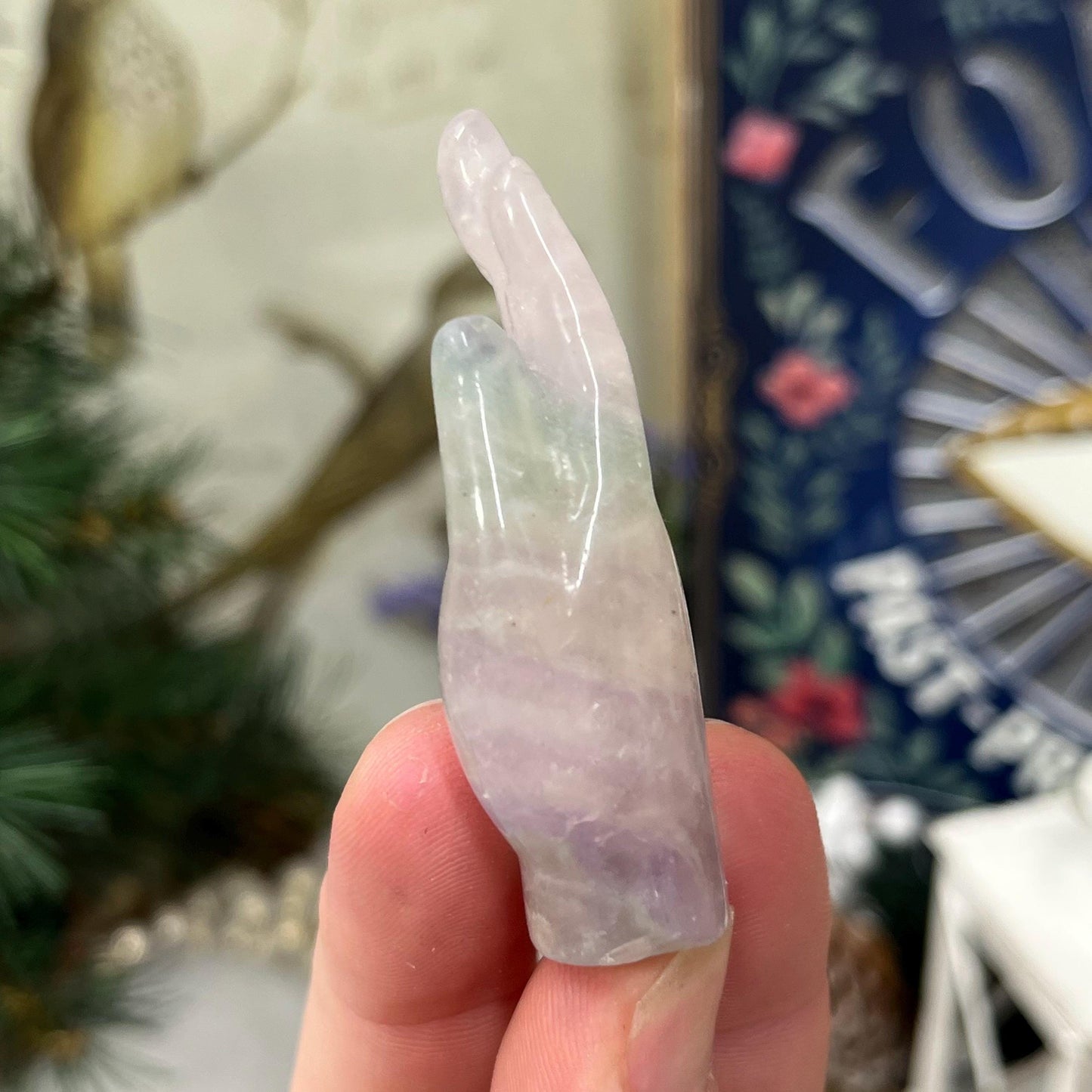 Small Pastel Fluorite Hand | Crystal All-Seeing Eye