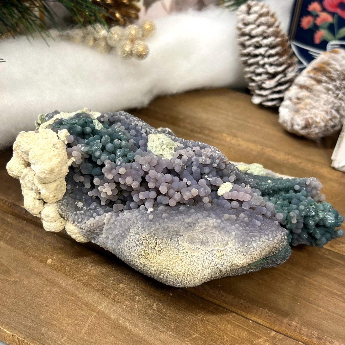 Large Grape Agate Cluster | Multicolored Grape Agate Specimen | Green Grape Agate | Grape Amethyst | Botryoidal Chalcedony