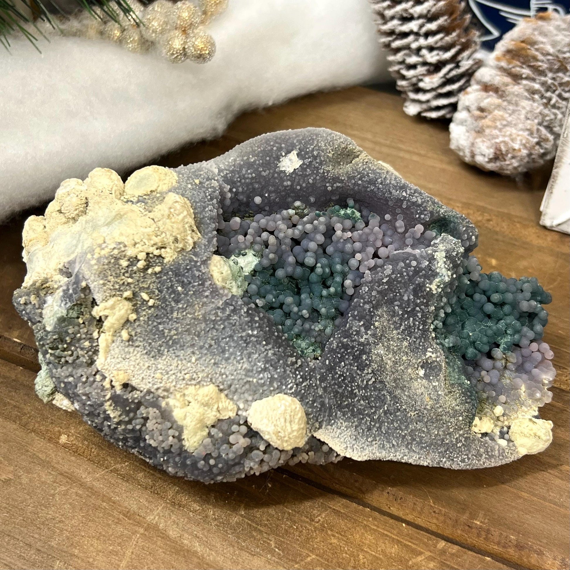 Large Grape Agate Cluster | Multicolored Grape Agate Specimen | Green Grape Agate | Grape Amethyst | Botryoidal Chalcedony