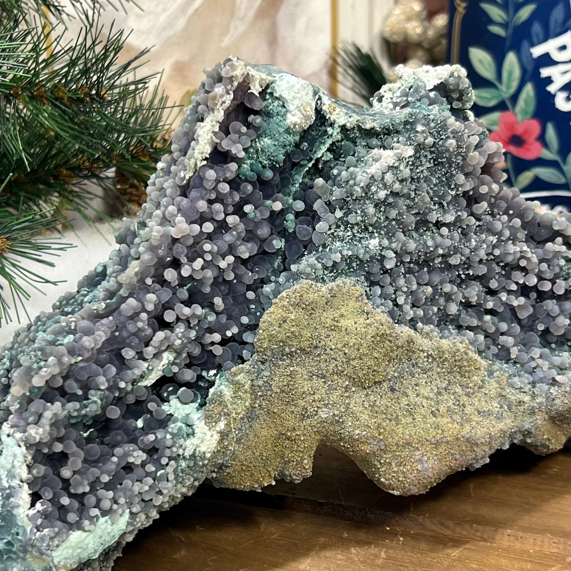 Huge Grape Agate Cluster | Multicolored Grape Agate Specimen | Green Grape Agate | Grape Amethyst | Botryoidal Chalcedony