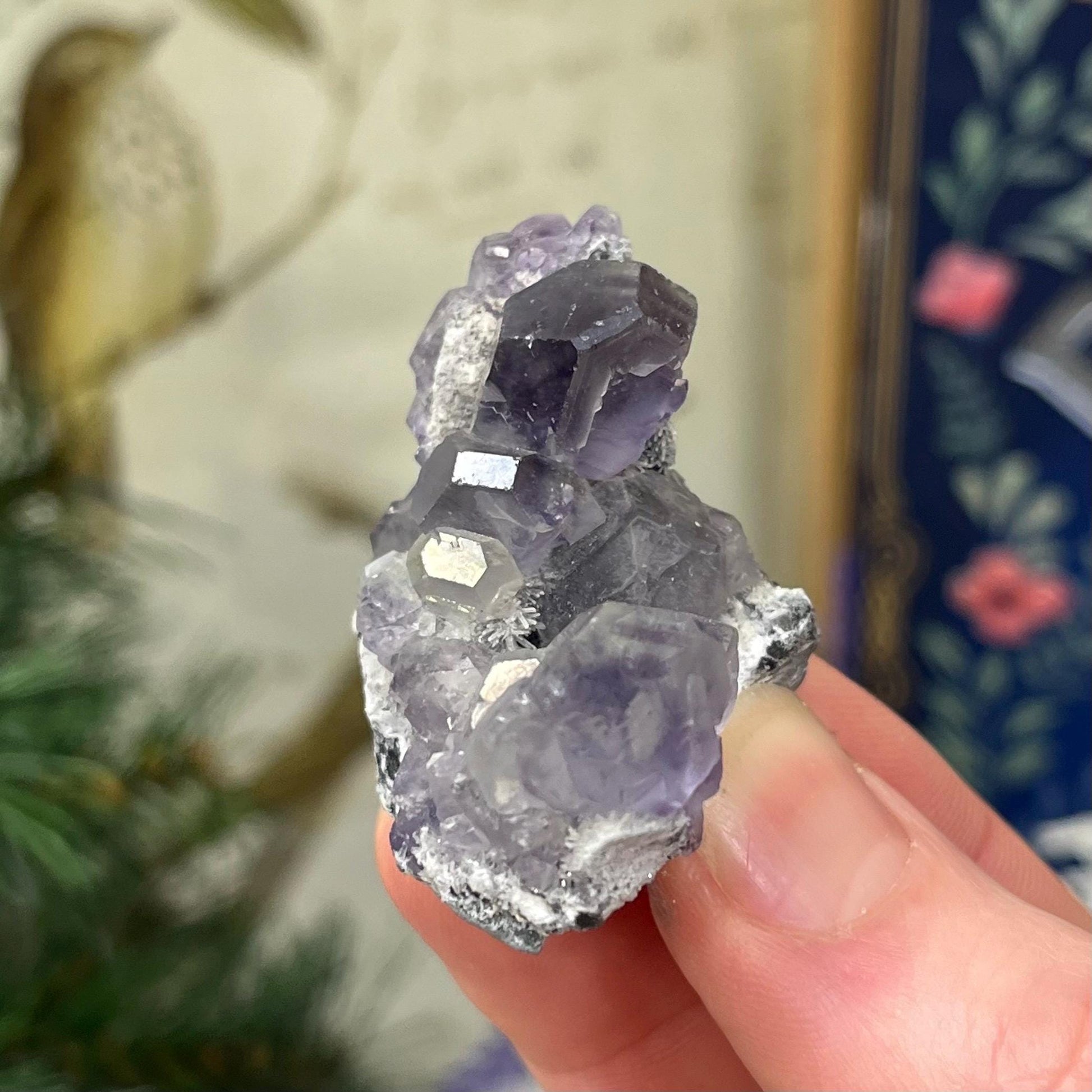 Purple Yaogangxian Fluorite Specimen | Yaogangxian Mineral Specimen | Dodecahedral Fluorite