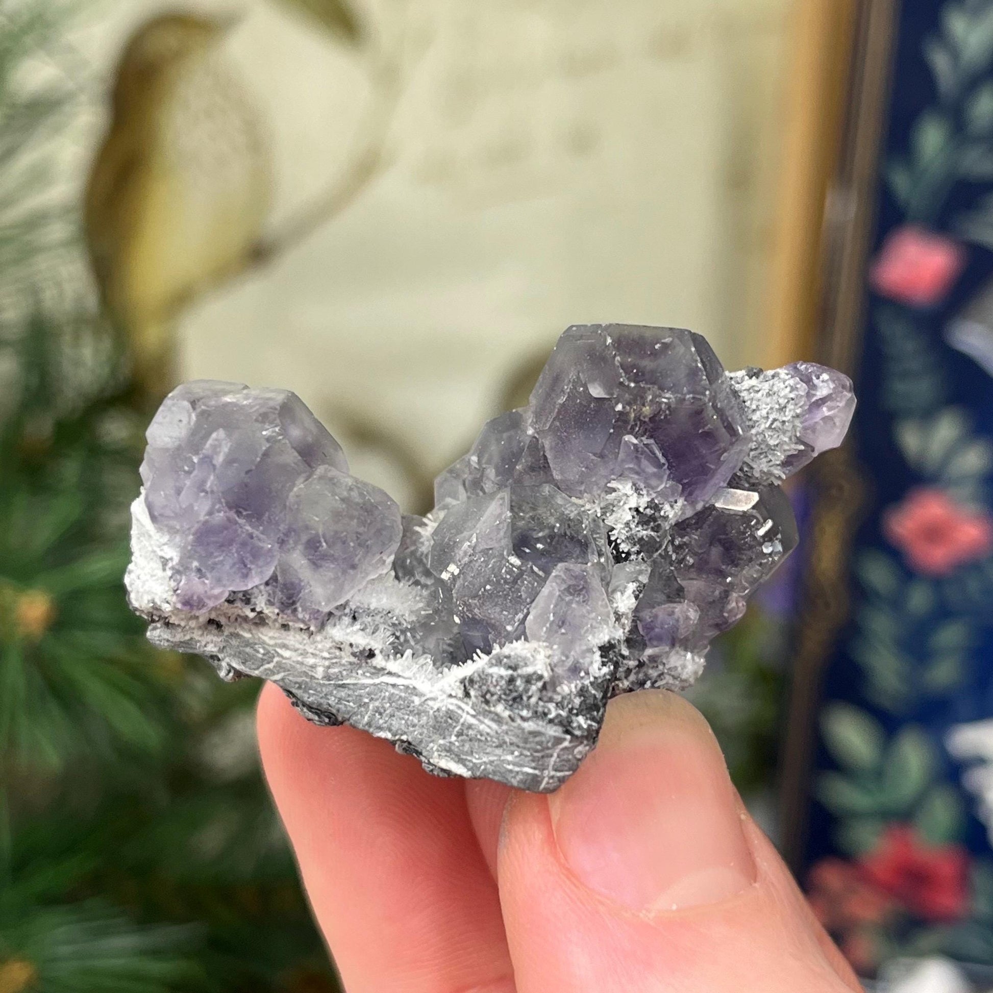 Purple Yaogangxian Fluorite Specimen | Yaogangxian Mineral Specimen | Dodecahedral Fluorite