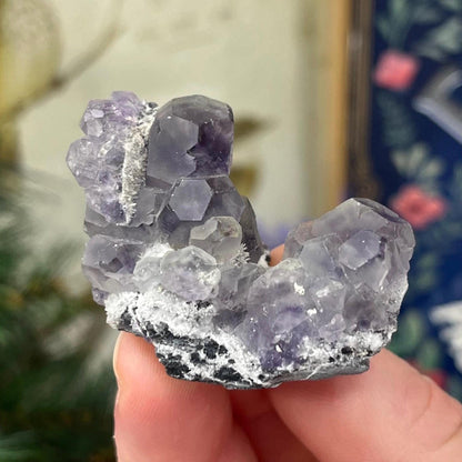 Purple Yaogangxian Fluorite Specimen | Yaogangxian Mineral Specimen | Dodecahedral Fluorite