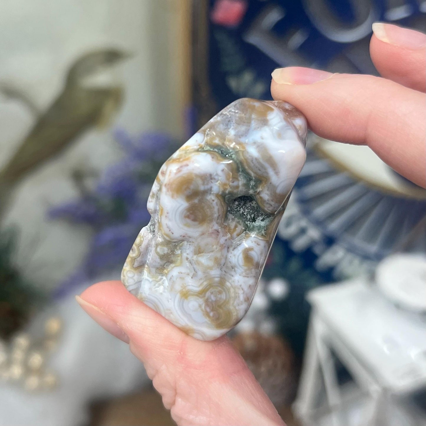 8th Vein OJ Tumble | Eighth Vein Ocean Jasper Freeform | Marovato Ocean Jasper | Vein 8