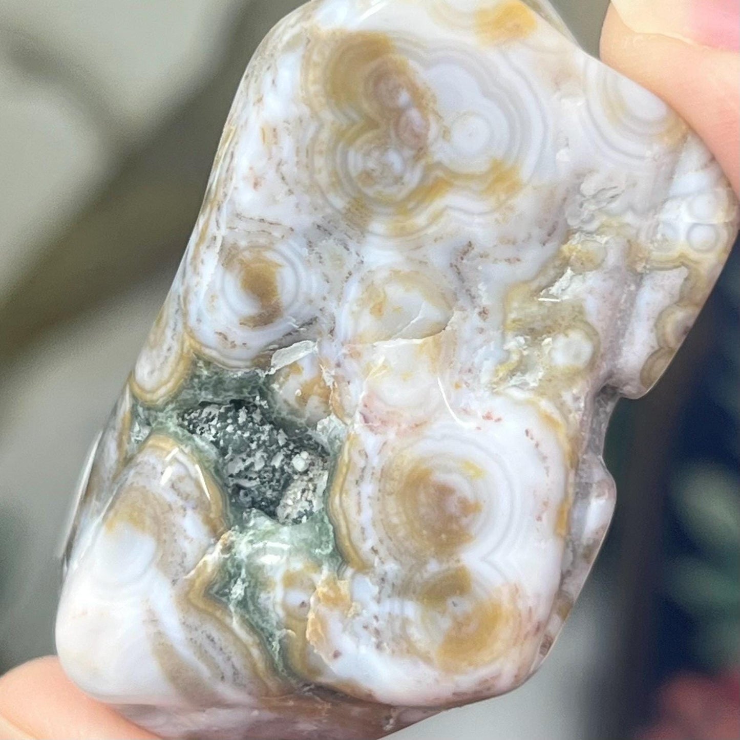 8th Vein OJ Tumble | Eighth Vein Ocean Jasper Freeform | Marovato Ocean Jasper | Vein 8