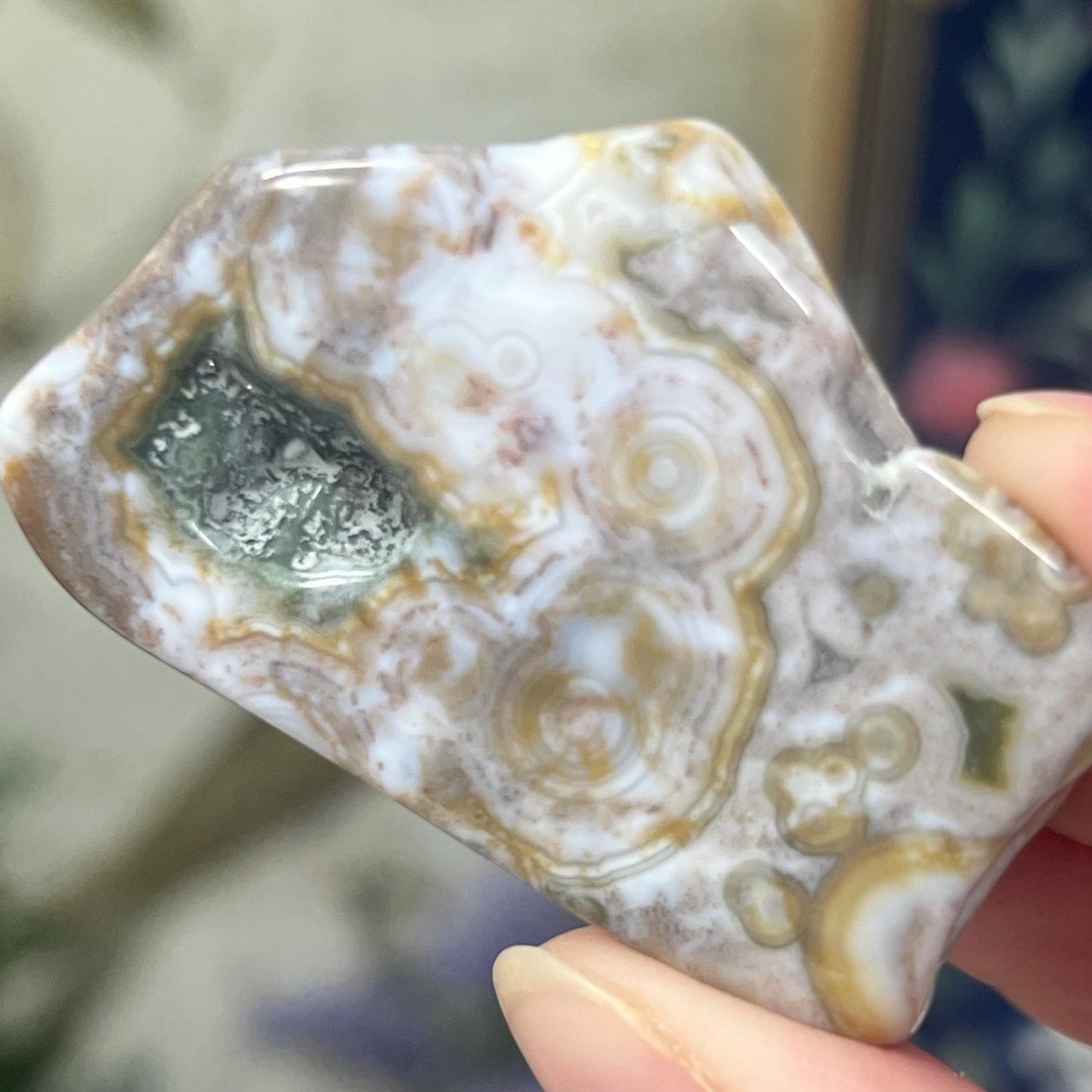 8th Vein OJ Tumble | Eighth Vein Ocean Jasper Freeform | Marovato Ocean Jasper | Vein 8