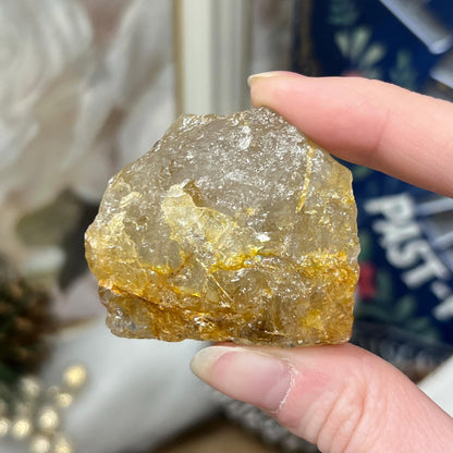 Raw Golden Rutile Quartz Chunk | Golden Healer Quartz | Rutilated Quartz