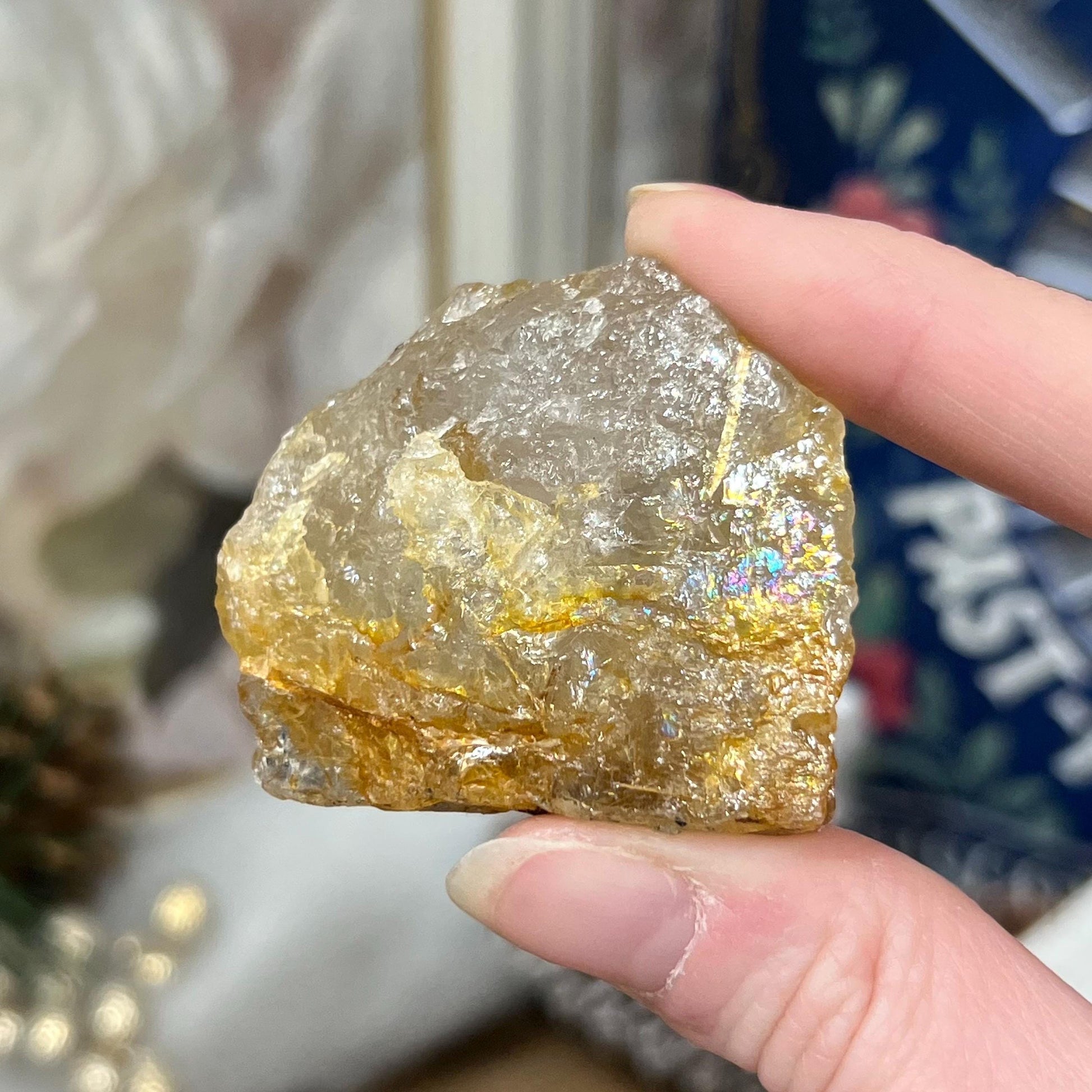 Raw Golden Rutile Quartz Chunk | Golden Healer Quartz | Rutilated Quartz