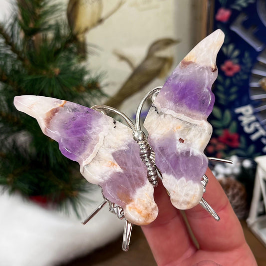 Dream Amethyst Butterfly | Chevron Amethyst | Crystal Butterfly