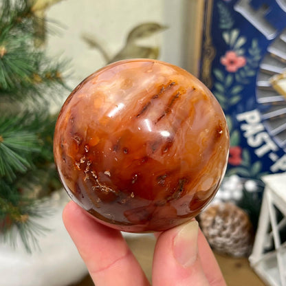 Stunning Carnelian Sphere