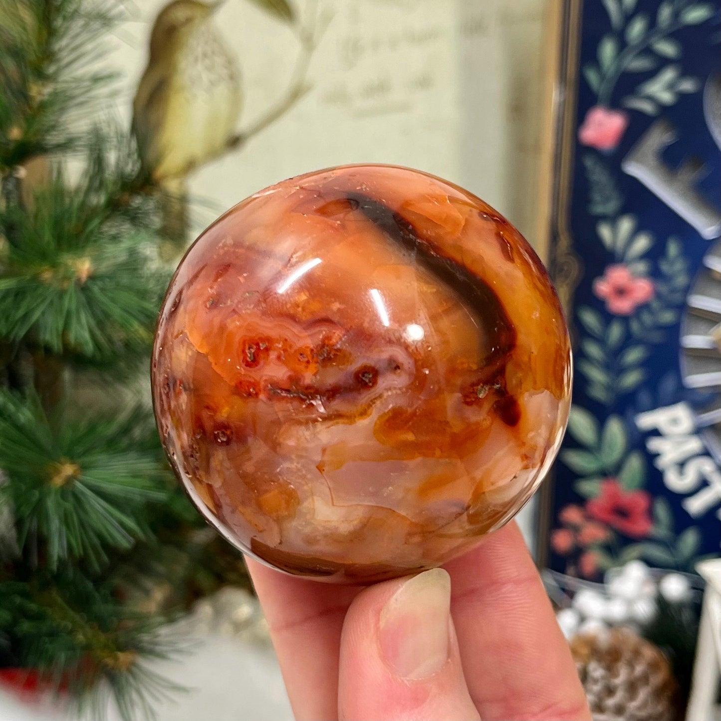 Stunning Carnelian Sphere