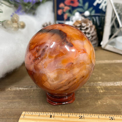 Stunning Carnelian Sphere