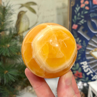 Orange Calcite Sphere | Creamsicle Calcite