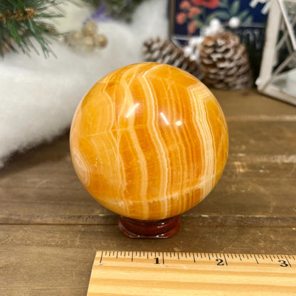 Orange Calcite Sphere | Creamsicle Calcite