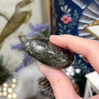 Electric Blue Labradorite Palm | High Quality Lab Palm Stone