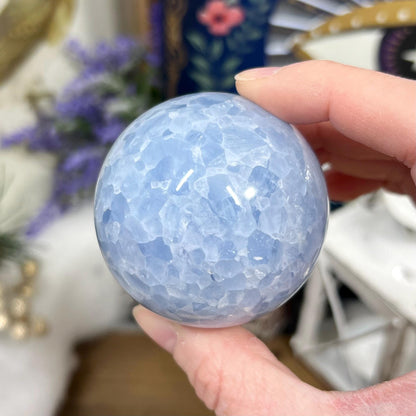 Light Blue Calcite Sphere