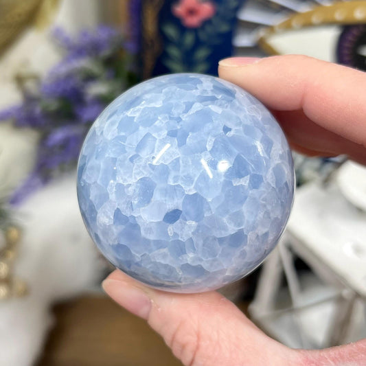 Light Blue Calcite Sphere