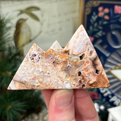 Pink Lace Agate Mountains | Druzy Agate Mountains | Crystal Mountains