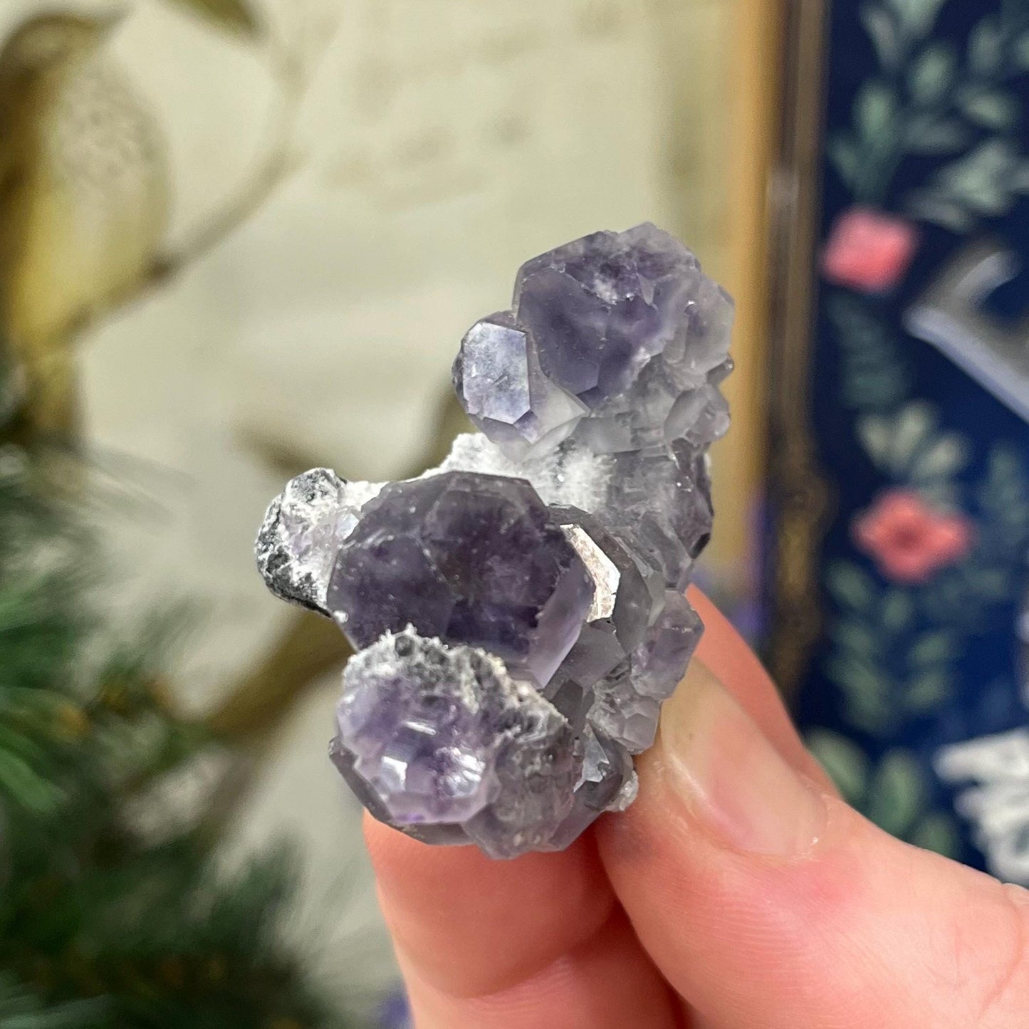 Purple Yaogangxian Fluorite Specimen | Yaogangxian Mineral Specimen | Dodecahedral Fluorite