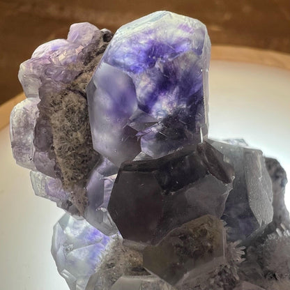 Purple Yaogangxian Fluorite Specimen | Yaogangxian Mineral Specimen | Dodecahedral Fluorite