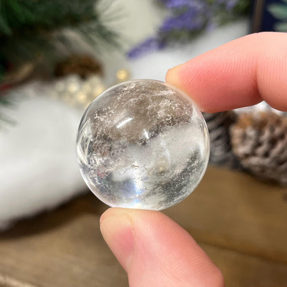 Small Brazilian Quartz Sphere | Clear Quartz Sphere