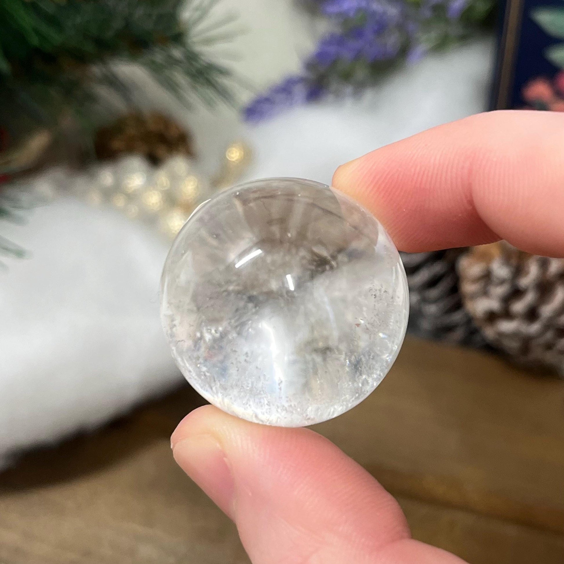 Small Brazilian Quartz Sphere | Clear Quartz Sphere