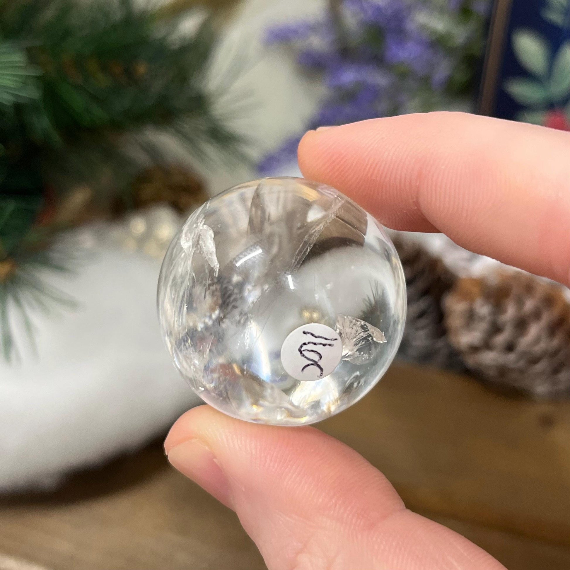 Quartz Sphere with Rainbows | Clear Quartz Sphere