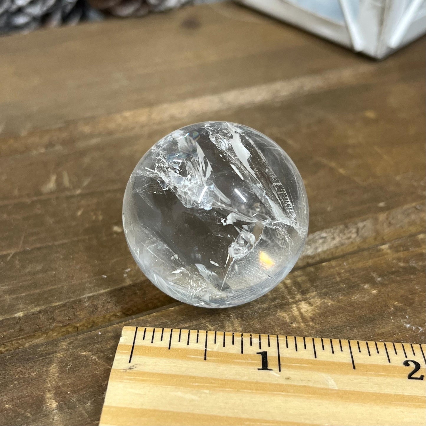 Quartz Sphere with Rainbows | Clear Quartz Sphere