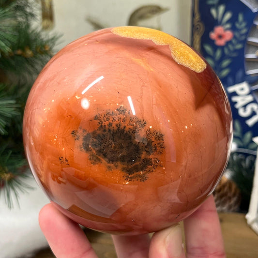 XL Dendritic Mookaite Sphere | Crystal Statement Piece