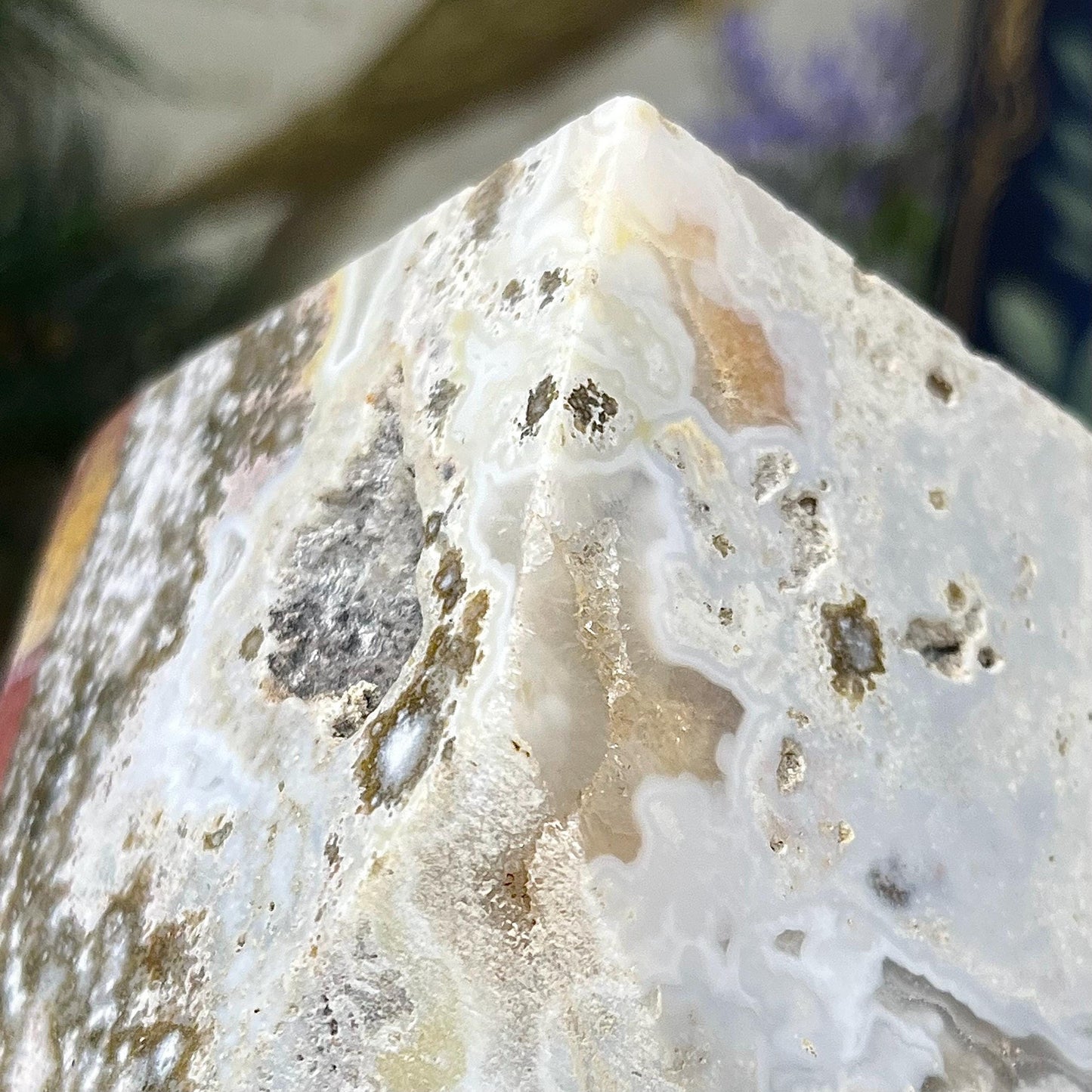 Sea Jasper Standing Cube | Crystal Cube