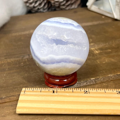 High Quality Druzy Blue Lace Agate Sphere