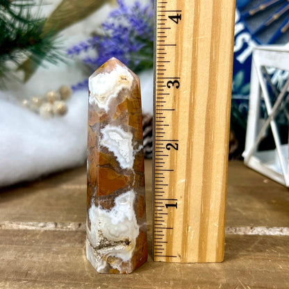 Brecciated Jasper with Quartz Tower from Indonesia