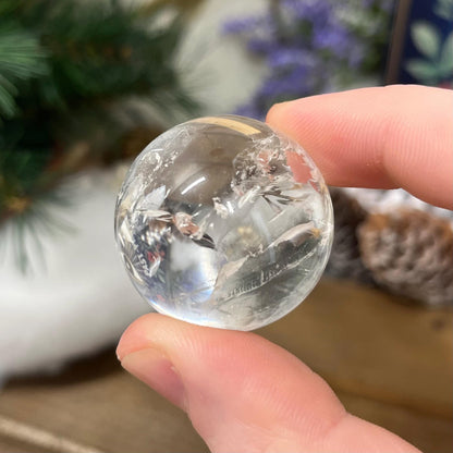 Quartz Sphere with Rainbows | Clear Quartz Sphere