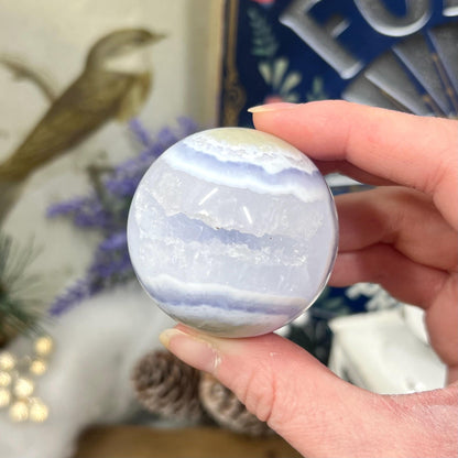 High Quality Druzy Blue Lace Agate Sphere