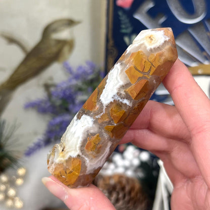 Brecciated Jasper with Quartz Tower from Indonesia