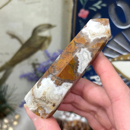 Brecciated Jasper with Quartz Tower from Indonesia