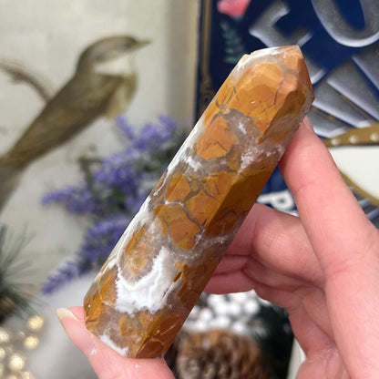 Brecciated Jasper with Quartz Tower from Indonesia