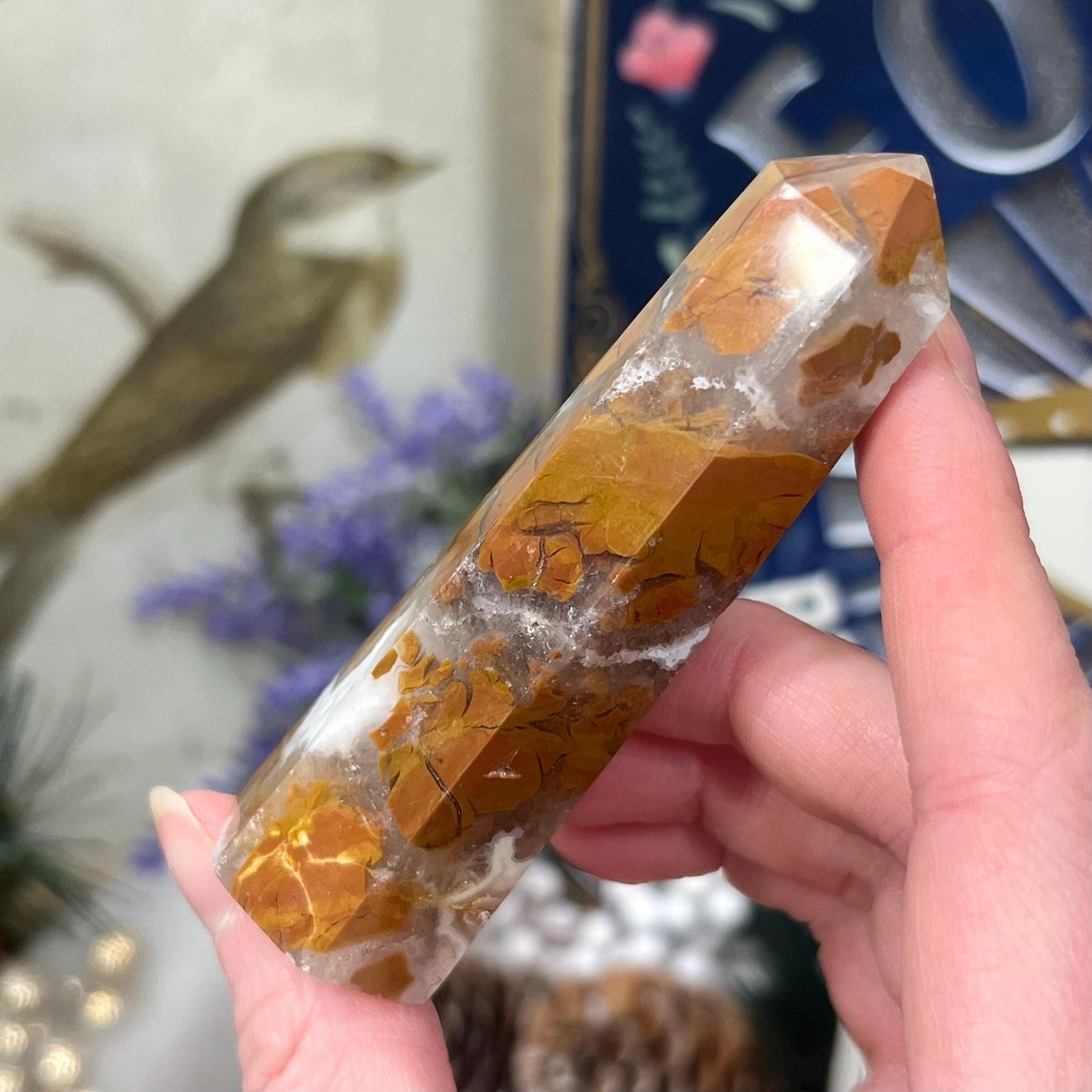 Brecciated Jasper with Quartz Tower from Indonesia