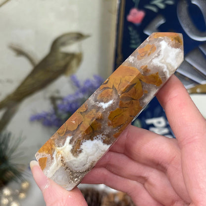 Brecciated Jasper with Quartz Tower from Indonesia