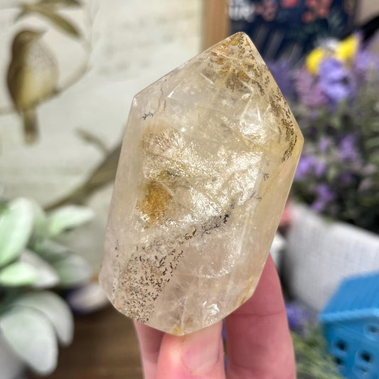 Dendritic Golden Healer Freeform | Yellow Hematoid Quartz | Dendritic Quartz - WOBBLE
