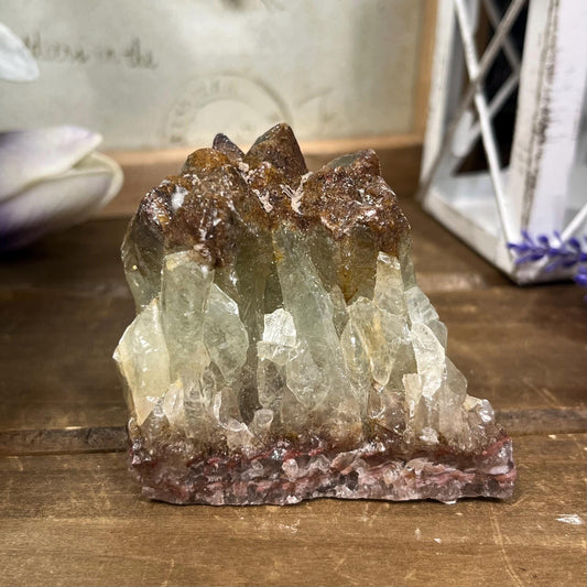 Acid Washed Green Calcite Cluster