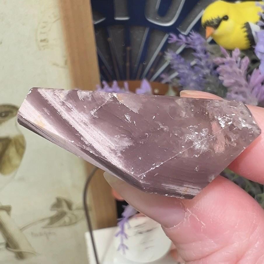 Rare Dark Pink Lithium Freeform | Brazilian Pink Lithium Included Quartz | Purple Lithium