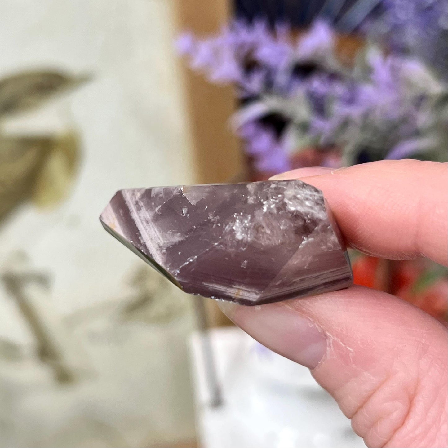 Rare Dark Pink Lithium Freeform | Brazilian Pink Lithium Included Quartz | Purple Lithium