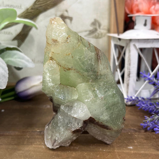 Acid Washed Green Calcite Cluster