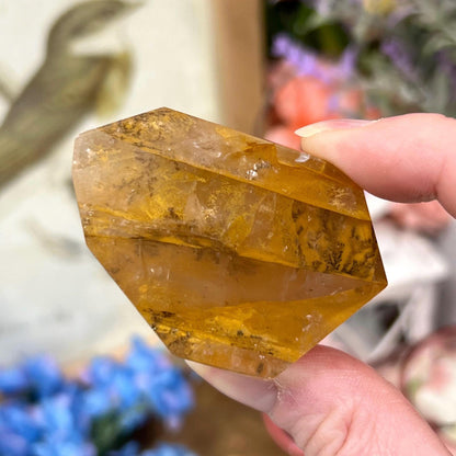 High Quality Dendritic Golden Healer Quartz Freeform | Dendritic Quartz | Hematoid Quartz | Dendrites | Yellow Hematoid Quartz