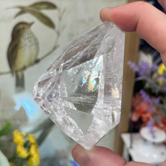 High Quality Clear Quartz Freeform with Rainbows | Rainbow Quartz