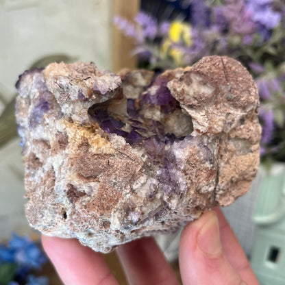 Moroccan Purple Fluorite Cluster | Cubic Fluorite Specimen