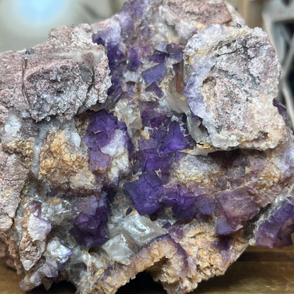 Moroccan Purple Fluorite Cluster | Cubic Fluorite Specimen