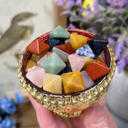 Mini Crystal Pyramid CHOOSE YOUR MATERIAL