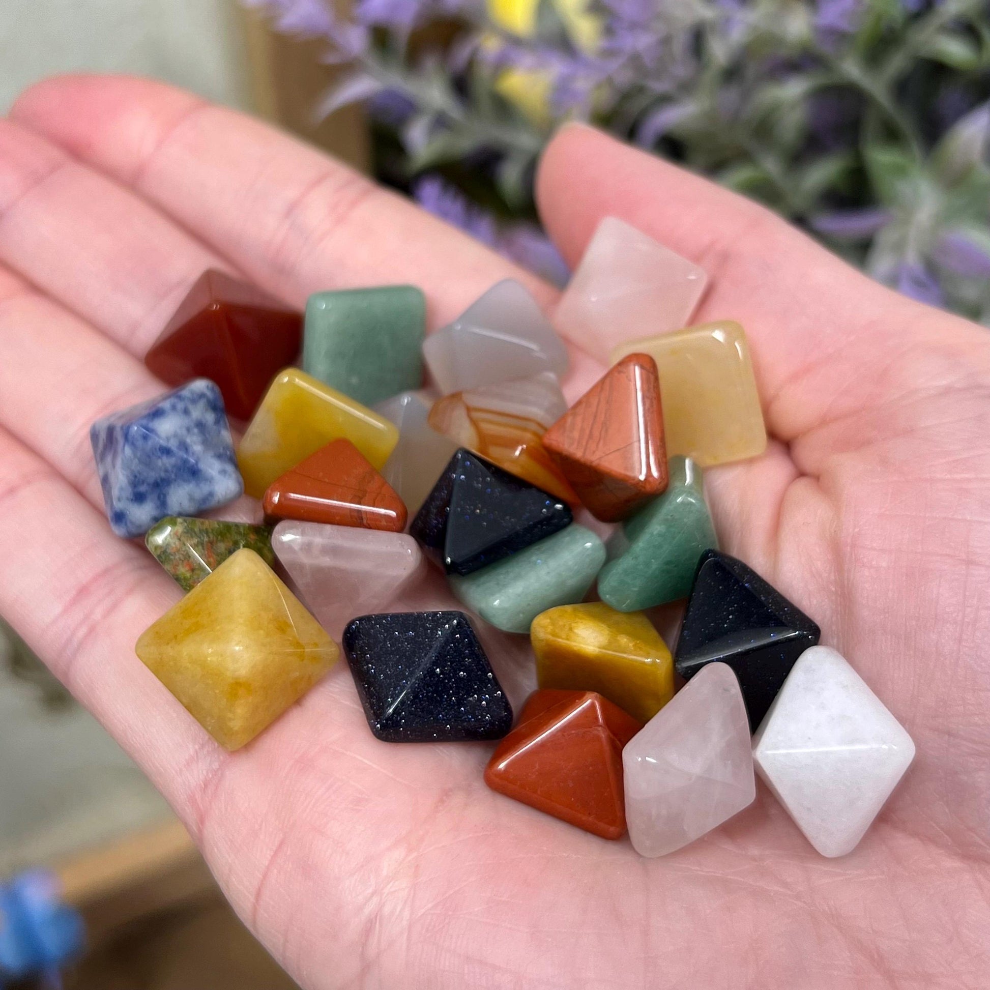 Mini Crystal Pyramid CHOOSE YOUR MATERIAL